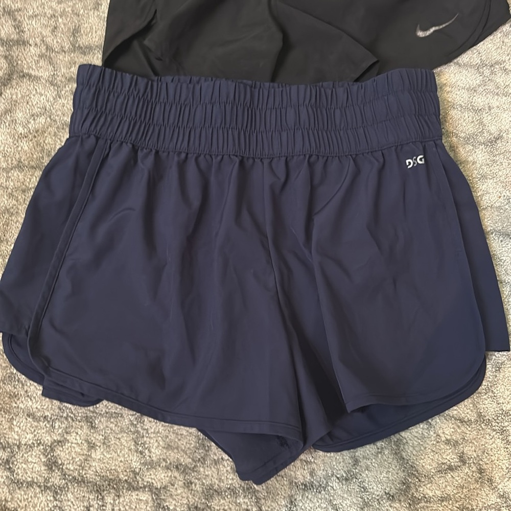 Medium Nike Black Running Shorts and navy DSG - Picture 4 of 6
